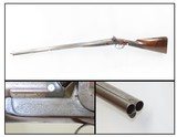 Antique DEANE, ADAMS & DEANE Double Barrel PERCUSSION 12 Gauge SxS SHOTGUNNicely ENGRAVED from the Pre-CIVIL WAR Period - 1 of 25