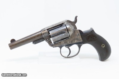 Antique “Etched Panel” SHERIFF’S MODEL Colt Model 1877 “LIGHTNING” Revolver Iconic Double Action Colt Made in 1887 - Image 3 of 18
