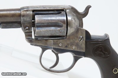 Antique “Etched Panel” SHERIFF’S MODEL Colt Model 1877 “LIGHTNING” Revolver Iconic Double Action Colt Made in 1887 - Image 5 of 18