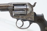 Antique “Etched Panel” SHERIFF’S MODEL Colt Model 1877 “LIGHTNING” Revolver Iconic Double Action Colt Made in 1887 - 5 of 18
