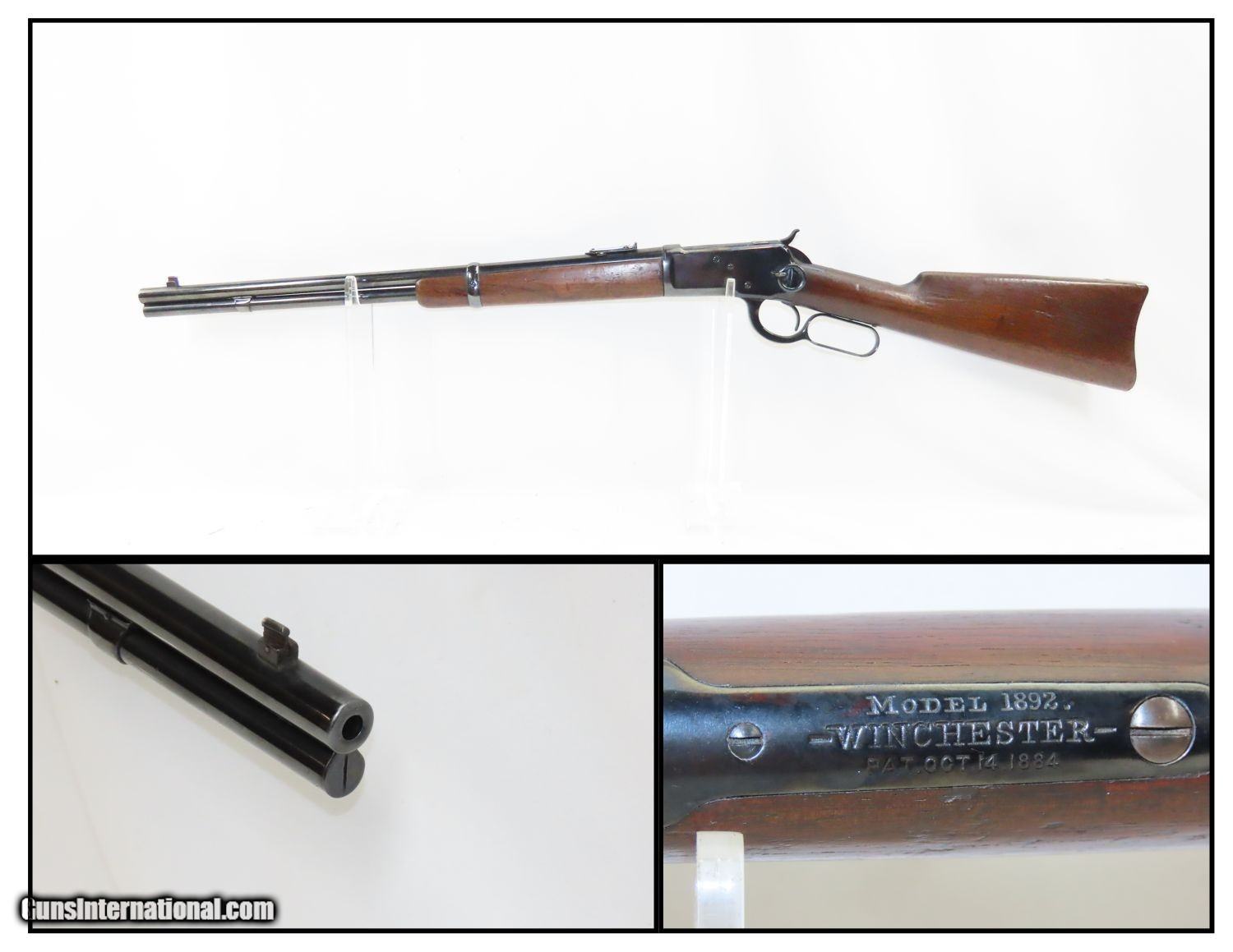 ca.1897 Antique WINCHESTER 1892 Lever Action .25-20 WCF Saddle Ring ...