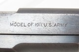 c1918 mfr. WWI COLT Model 1911 Pistol “U.S. PROPERTY”.45 ACP C&R GI FINE Iconic US Sidearm from the Great War! - 17 of 21