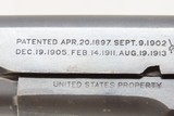 c1918 mfr. WWI COLT Model 1911 Pistol “U.S. PROPERTY”.45 ACP C&R GI FINE Iconic US Sidearm from the Great War! - 7 of 21