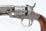 ENGRAVED Antique CIVIL WAR Era MANHATTAN ARMS .31 Caliber POCKET RevolverNew Jersey Manufactured with 5 Inch Octagon Barrel - 24 of 26