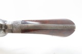 ENGRAVED Antique CIVIL WAR Era MANHATTAN ARMS .31 Caliber POCKET RevolverNew Jersey Manufactured with 5 Inch Octagon Barrel - 7 of 26