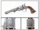ENGRAVED Antique CIVIL WAR Era MANHATTAN ARMS .31 Caliber POCKET RevolverNew Jersey Manufactured with 5 Inch Octagon Barrel - 2 of 26