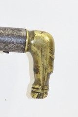 Antique UNDERHAMMER Percussion .54 Cal. CANE GUN w/Brass HORSE HEAD Handle
Light & Effective “POACHER’S GUN” - 4 of 14