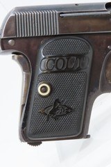 c1911 mfr. COLT Model 1908 .25 ACP “VEST POCKET” Pistol 6.35x16mmSR C&RColt’s Smallest Semi-Auto, Made in 1911 - 15 of 17