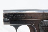 c1911 mfr. COLT Model 1908 .25 ACP “VEST POCKET” Pistol 6.35x16mmSR C&RColt’s Smallest Semi-Auto, Made in 1911 - 5 of 17