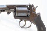 Antique IRISH RETAILER Marked BEAUMONT-ADAMS PATENT Percussion Revolver .45 TRULOCK & HARRIS of DUBLIN Marked - 4 of 19