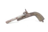 Antique APELLANIZ Spanish DOUBLE BARREL Side x Side 11mm Cal PINFIRE Pistol EIBAR Made Self Defense Pistol with FOLDING TRIGGER! - 2 of 16