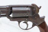 CIVIL WAR Antique STARR ARMS Model 1858 Navy CONVERSION Centerfire Revolver BELGIAN PROOFED Double Action Military Revolver - 4 of 20