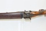 BAVARIAN Antique RIEGER of MUNICH Double Barrel 16 Gauge PERCUSSION Shotgun CARVED STOCK, SCROLL ENGRAVED LOCKS - 14 of 19