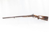 BAVARIAN Antique RIEGER of MUNICH Double Barrel 16 Gauge PERCUSSION Shotgun CARVED STOCK, SCROLL ENGRAVED LOCKS - 2 of 19