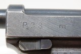WORLD WAR II 3rd Reich German SPREEWERKE “cyq” Code P.38 Pistol 9x19mm C&REAGLE/SWASTIKA Proofed Wehrmacht Sidearm - 8 of 21