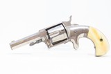 Antique HOPKINS & ALLEN “XL No. 4 NY” Single Action SPUR TRIGGER Revolver“Suicide Special” with ANTIQUE IVORY GRIPS - 2 of 16