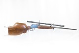.219 Ackley Improved L.R. HARRIMAN Custom Model 1878 SHARPS BORCHARDT Rifle
Schuetzen Rifle with J.W. Fecker Scope - 16 of 17