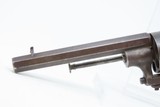 1850s Antique BELGIAN Proofed 9mm Caliber PINFIRE Double Action RevolverEuropean Conceal & Carry Sidearm - 5 of 17