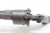 1850s Antique BELGIAN Proofed 9mm Caliber PINFIRE Double Action RevolverEuropean Conceal & Carry Sidearm - 7 of 17