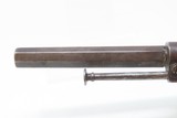 1850s Antique BELGIAN Proofed 9mm Caliber PINFIRE Double Action RevolverEuropean Conceal & Carry Sidearm - 13 of 17