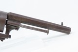 1850s Antique BELGIAN Proofed 9mm Caliber PINFIRE Double Action RevolverEuropean Conceal & Carry Sidearm - 17 of 17