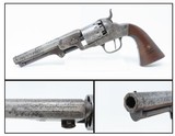 ENGRAVED Antique CIVIL WAR Era MANHATTAN ARMS .31 Caliber POCKET Revolver
With 5 Inch Octagon Barrel and CYLINDER SCENE