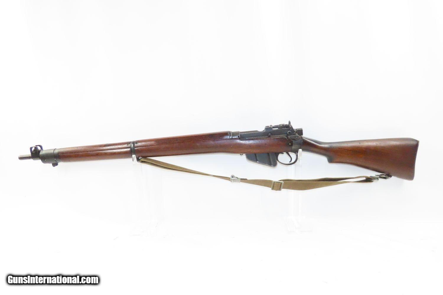 1942 Date WORLD WAR II Era LONG BRANCH Enfield No. 4 Mk1 C&R MILITARY Rifle  Primary INFANTRY Weapon of ENGLAND & CANADA