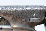 c1866 ENGRAVED Antique COLT Model 1860 ARMY .44 Caliber Percussion REVOLVER
With RELIEF CARVED Mexican Eagle ANTIQUE IVORY Grip - 4 of 20
