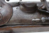 ENGRAVED 1700s Antique EUROPEAN FLINTLOCK 62 Caliber Martial Pistol Sidearm 200+ Year Old Fighting Pistol - 5 of 16