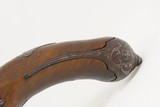 ENGRAVED 1700s Antique EUROPEAN FLINTLOCK 62 Caliber Martial Pistol Sidearm 200+ Year Old Fighting Pistol - 14 of 16