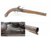 ENGRAVED 1700s Antique EUROPEAN FLINTLOCK 62 Caliber Martial Pistol Sidearm 200+ Year Old Fighting Pistol - 1 of 16
