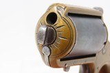 “MY FRIEND” KNUCKLE-DUSTER Antique JAMES REID Catskills .22 Short REVOLVER1870s 7-Shot Revolver with Heavy “KNUCKLER” Frame - 9 of 12
