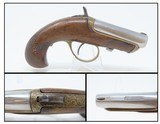 Rare ENGRAVED Antique WILLIAMSON Single Shot CONVERTIBLE .41 Cal. DERINGERRimfire/Percussion Combination Pistol with PERCUSSION ADAPTER! - 1 of 18