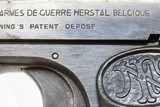 WWII Occupied Belgium FABRIQUE NATIONALE 1922 7.65x17mmSR Pistol .32 ACP C&RWW2 Belgium Made with EAGLE/WaA140 Markings + HOLSTER - 10 of 23