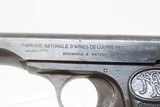 WWII Occupied Belgium FABRIQUE NATIONALE 1922 7.65x17mmSR Pistol .32 ACP C&RWW2 Belgium Made with EAGLE/WaA140 Markings + HOLSTER - 9 of 23