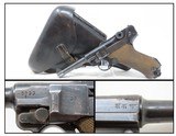 WORLD WAR II Nazi German MAUSER “byf” Code “42” LUGER 9mm Para P.08 Pistol
World War II German Sidearm with “bcb/41” HOLSTER! - 1 of 25