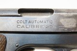 COLT Model 1908 .25 ACP Semi-Automatic Self Defense VEST POCKET Pistol C&RColt’s Smallest Semi-Auto, Made in 1931 - 13 of 18