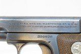 COLT Model 1908 .25 ACP Semi-Automatic Self Defense VEST POCKET Pistol C&RColt’s Smallest Semi-Auto, Made in 1931 - 10 of 18