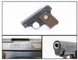 COLT Model 1908 .25 ACP Semi-Automatic Self Defense VEST POCKET Pistol C&RColt’s Smallest Semi-Auto, Made in 1931 - 1 of 18