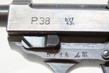 World War II German MAUSER “byf/43” Code 9x19mm Luger P.38 Pistol & Rig C&R HOLSTERED Third Reich Sidearm - 10 of 23