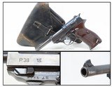 World War II German MAUSER “byf/43” Code 9x19mm Luger P.38 Pistol & Rig C&R HOLSTERED Third Reich Sidearm - 1 of 23