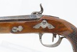 Antique FRENCH Made Engraved AUGUSTIN MERLEY-DUON .50 Caliber Target Pistol Manufactured in St. Etienne Circa the Early 19th Century - 17 of 18