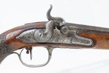 Antique FRENCH Made Engraved AUGUSTIN MERLEY-DUON .50 Caliber Target Pistol Manufactured in St. Etienne Circa the Early 19th Century - 4 of 18