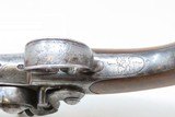 c1770s ENGRAVED Antique HARRISON of LONDON Queen Anne FLINTLOCK Pistol .45
With Cast SILVER POMMEL Cap and INLAYS - 11 of 18