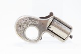 ENGRAVED Antique JAMES REID “My Friend” KNUCKLE DUSTER .22 Caliber REVOLVER 1870s Catskill, New York BRASS KNUCKLE PISTOL Combination - 12 of 14