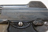 Austrian STEYR PIEPER Model 1908 .25 ACP Caliber SEMI-AUTOMATIC Pistol C&RMade circa the 1920s in Austria - 7 of 20