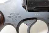 R.A.F. Marked World War II BRITISH ENFIELD No. 2 Mark I .38 Revolver C&RROYAL AIR FORCE Marked with LANYARD! - 19 of 23