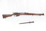 WORLD WAR I Era LITHGOW Short Magazine Lee-Enfield No. 1 Mk. III Rifle C&RPredecessor to the No. 1 Mk III* with BAYONET - 21 of 22