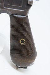 German MAUSER C96 Broomhandle Pistol PRE-WWII Chambered in 7.63x25mm C&RWith LEATHER HOLSTER - 4 of 22