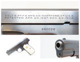 1925 mfr COLT Model 1903 POCKET HAMMERLESS .32 ACP SemiAutomatic PISTOL C&R ROARING TWENTIES Era Self Defense Pistol - 1 of 15
